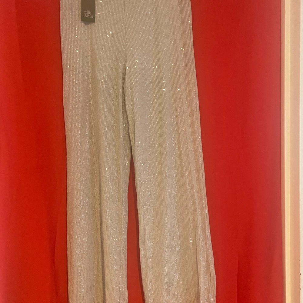Zara Cream Wide Leg Pants Effortless Style
